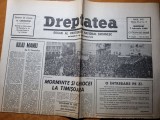 Dreptatea 7 februarie 1990-art. iuliu maniu,art. revolutia de la timisoara