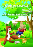 Animale sălbatice. Carte de colorat cu abțibilduri - Paperback brosat - *** - Ars Libri