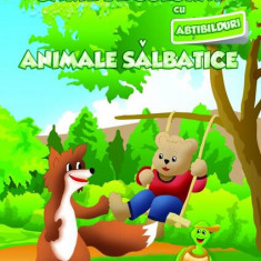 Animale sălbatice. Carte de colorat cu abțibilduri - Paperback brosat - *** - Ars Libri