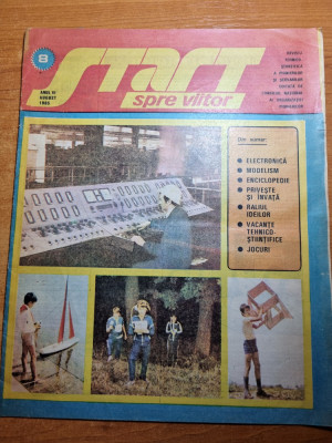 revista pentru copii - start spre viitor - august 1985 foto