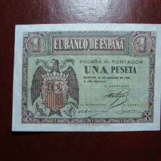 SPANIA 1 PESETA 1938