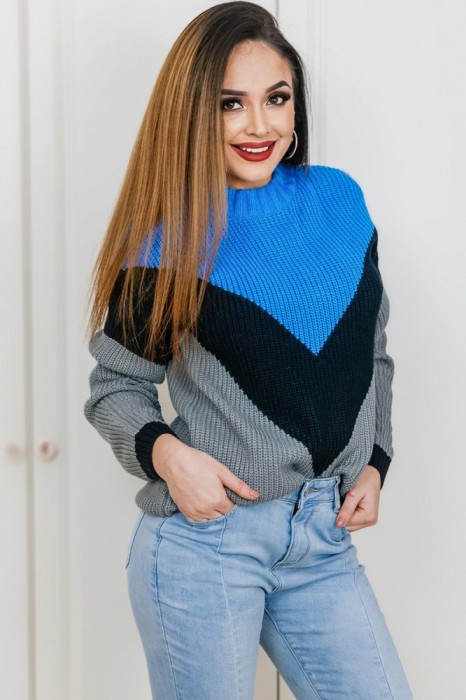 U748-418 Bluza model tricotat, in trei culori