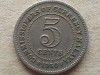 MALAYA-5 CENTS 1950, Asia, Cupru-Nichel