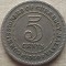 MALAYA-5 CENTS 1950
