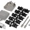 Conector D-Sub 9 PIN mamă negru