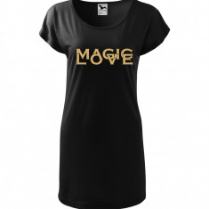 Tricou rochie Malfini bumbac print "Magic Love" marimi S, M, L, XL