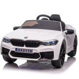 Cumpara ieftin Masinuta electrica Bmw M5 Competition, 12V, 90W, 12V 14Ah roti moi, scaun tapitat, alb