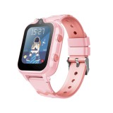 Ceas Smartwatch Pentru Copii Wonlex KT18 Pro cu Functie Telefon, 2 camere, Localizare, Apel video, Istoric, Magazin aplicatii, Roz