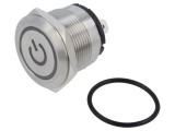 Comutator anti-vandalism E-SWITCH PVHC7 2 poziții SPST 20A 250VAC IP67 LED albastru