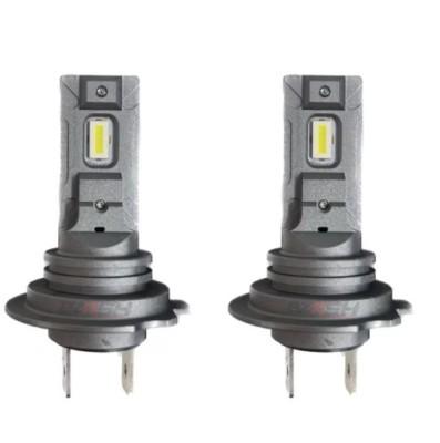 Set 2 becuri LED W H7, 120W, 12V, BZRSH, lumina alb-rece, 6000k, 15000 lumeni foto