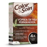 Vopsea de par fara amoniac, fara silicon, saten rece, 4A, Color&amp;Soin