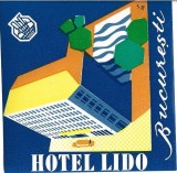 A4471N Etichetă Hotel Lido, ONT Carpați Rom&acirc;nia, perioada comunistă