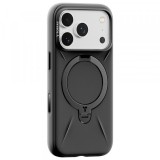 Husa MagSafe pentru Apple iPhone 17 Pro Max, Torras, QPRO Silicone, Neagra