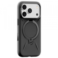 Husa MagSafe pentru Apple iPhone 17 Pro Max, Torras, QPRO Silicone, Neagra