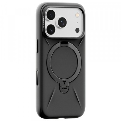 Husa MagSafe pentru Apple iPhone 17 Pro Max, Torras, QPRO Silicone, Neagra foto