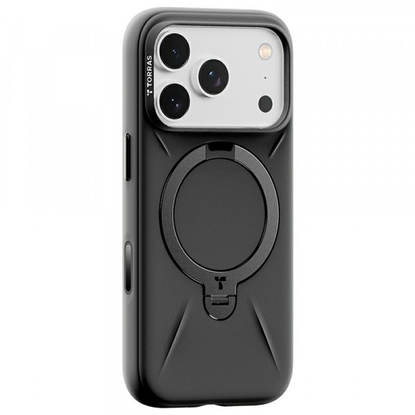 Husa MagSafe pentru Apple iPhone 17 Pro Max, Torras, QPRO Silicone, Neagra