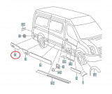 Bandou aripa Mercedes Sprinter 209-524, 07.2006-10.2013, Vw Crafter (2e), 12.2005-04.2017, Spate, partea Dreapta, partea din Spate, Aftermarket, Rapid