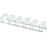 Suport de parcare pentru 6 biciclete din tuburi de otel Q235, 179x33x27cm, argintiu HOMCOM | Aosom Romania