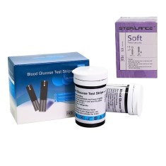 Set 50x Teste si 50x Ace, Rezerve Pentru Glucometru IVD KH100 C1182