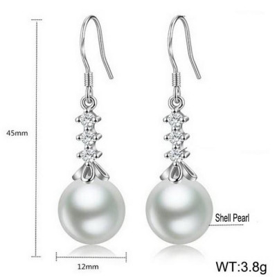 Cercei Argint Elegant Pearls ARG65C foto