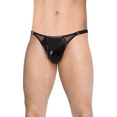 Chiloti Barbati Negri Lux, Tanga, Softline (DB) foto