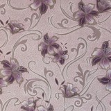 Tapet floral, gri, mov, dormitor, living, Akryl, 30202