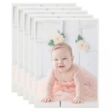 Cumpara ieftin Rame foto colaj pentru masă 5 buc. argintiu 15x21 cm MDF