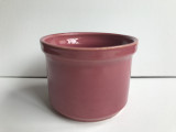 Ghiveci roz, ceramica glazurata