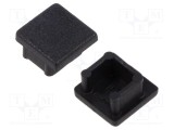 Obturator LED profil negru 20 buc ABS TOPMET