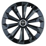 Cumpara ieftin Set 4 Capace Roti 15 inchi (R15) Fame Negru, Compatibile Cu Toyota