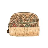 Cumpara ieftin Portofel din pluta multicolor cu fermoar