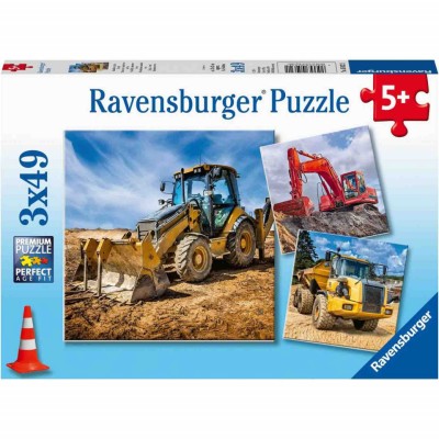 Puzzle Utilaje Constructii, 3X49 Piese foto