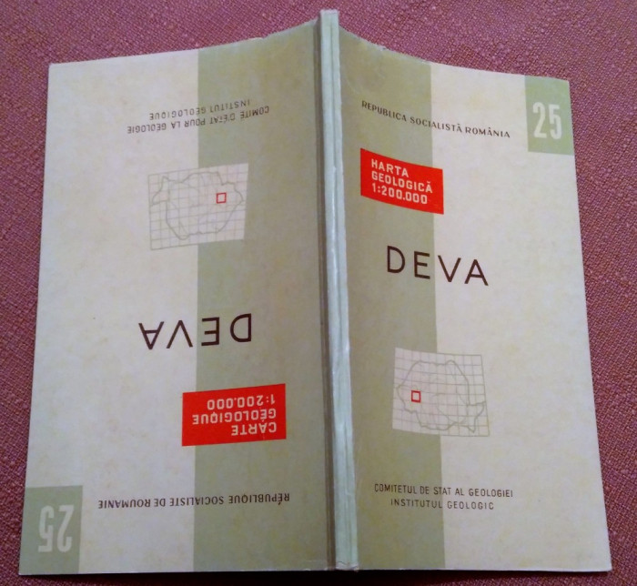 Deva. Nota explicativa Institutul Geologic, 1968 - Nu contine harta geologica