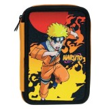 Penar echipat cu 2 compartimente,model Naruto,20x13x4 cm