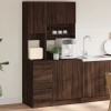 vidaXL Dulap Bucătărie Stejar Maro 95x50x180 cm Lemn Prelucrat Bufet