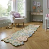 Cumpara ieftin Covor traversa Bryony Shaped Floral Verde 60x230 cm, Flair Rugs