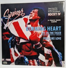 12&amp;#039;&amp;#039; maxi single vinyl SURVIVOR - Burning Heart _ NM / NM _ Scotti, Germania,&amp;#039;85 foto