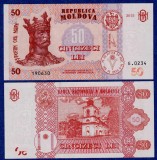 MOLDOVA █ bancnota █ 50 Lei █ 2015 █ P-24 (2) █ Semnatura: Armasu █ UNC
