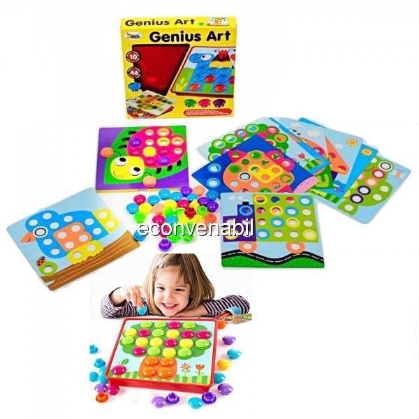Joc Mozaic Creativ pentru Copii Genius ART Joc Mozaic Creativ pentru Copii Genius ART