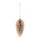 Decoratiune Craciun, tip con de brad, cupru, 5.1 x 5.1 x 11.2 cm, 66780013