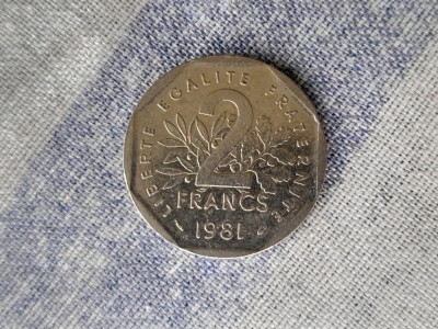 2 FRANCS 1981 FRANȚA foto