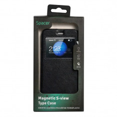HUSA SMARTPHONE Spacer pentru Huawei P10 magnetica tip portofel negru &amp;amp;quot;SPT-M-HW.P10&amp;amp;quot; foto