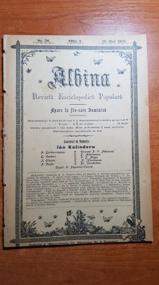 revista albina 26 mai 1902-cuvantarea regelui carol 1 la 25 ani de independenta foto