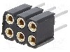 Conector 6 pini, seria {{Serie conector}}, pas pini 2mm, FISCHER ELEKTRONIK - BLY 2 6