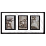 Rama foto decorativa din MDF, Neirini, Negru, 50 x 25 cm