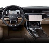 Folie Protectie Navigatie Audi A6 2018+, Duragon, protectie Display Navigatie si Ceasuri, silicon Mat, Anti-zgarieturi, Anti-amprenta, kit instalare