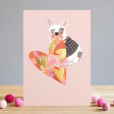 Felicitare - Heart &amp; Dog Birthday | Louise Tiler Designs