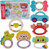 SET DE 7 ZGOMOTE SENSORIALE ȘI JUCĂRII DE DENTITURĂ PENTRU BEBELUȘI