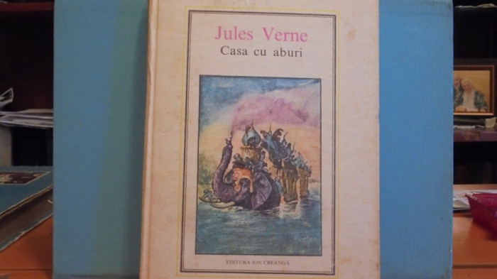 JULES VERNE - CASA CU ABURI - CARTONATA - FORMAT MARE, 304 PAG. -