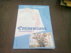 EMINESCIANA. MINIATURI CORALE 1 - ALEXANDRU PLESCA LAPUSNEANU (MINIATURI COLARE. CORURI MIXTE SI CORURI PE VOCI EGALE) foto